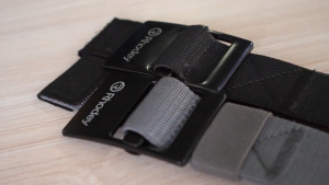 Ikat Pinggang Hitam Pria Sabuk Canvas Gesper Besi Outdoor