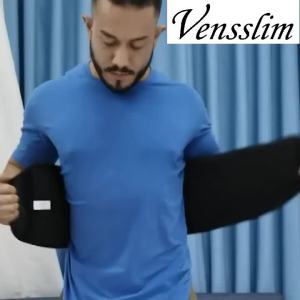 Vensslim Tummy Trimmer Waist Trainer Women Belt Sweat Sauna Wrap Weight Loss Fitness Gym Body Shaper Slimming Compression Corset