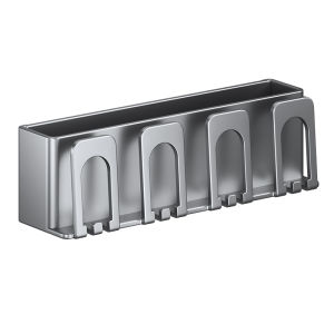 Wall-Mounted Toothbrush Holder No-Drilling Toothpaste Cup Storage Rack Bathroom Organizer Electric Toothbrush Stand Family Use