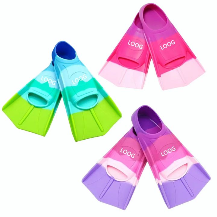 Silicone Swimming Fins Children's Diving Frog Shoes Training Equipment  Short Fins Free Style Swim Underwater Sports Entertainmen Lazada PH