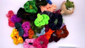 10pc Women Hair Scrunchies Velvet Solid Color Band for Girls Ponytail Holder Rubber Bands Ties Accessories headbands gumki