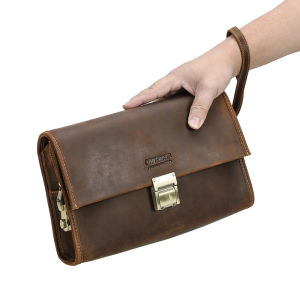 CONTACTS Genuine Leather Clutch Wallet for Men Password Lock Designer Functional Handbag Male Large Capacity Storage Bag Wallets