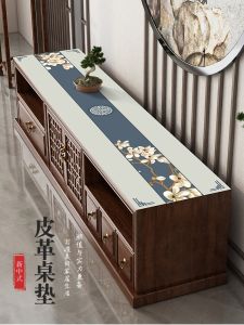 New Chinese TV Cabinet Table Mat Table Runner Leather Waterproof PVC Sideboard Cabinet Cover Cloth Shoe Cabinet Mat Table Tablecloth