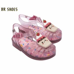 Melissa Official Store Mini shoes Cake Cookies Decorated Children Sandals kids shoes Boy Sandals Girl Sandals Baotou Roman Sandals Children Beach Sandals
