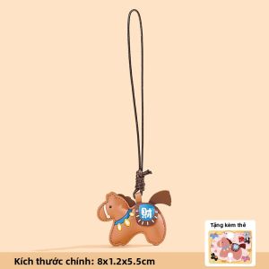 LONGKUI | Chuỗi Chìa Khóa Dây Chuyền Cung Hoàng Đạo Ngựa Tinh Xảo