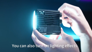 Ulanzi LE20 20W Pocket RGB Video LED Fill Light with Cooling Fan for Camera Smartphone Photography Live L090