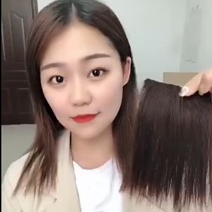 【Bestella✨COD】Serat tinggi serat mini hair bantalan rambut rambut akar meningkatkan potongan wig