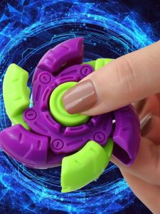Hot Nail Radish Fingertip Gyro Kids Creative Decompression Luminous Toy Kindergarten Sharing Small Gift Student Prize