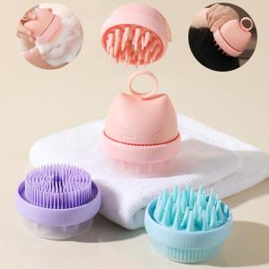 AACAR Silicone dầu gội đầu da đầu massage bàn chải Silicone cơ thể Bàn chải tóc rửa Lược tắm Spa vòi hoa sen bàn chải thêm chất lỏng tắm bàn chải