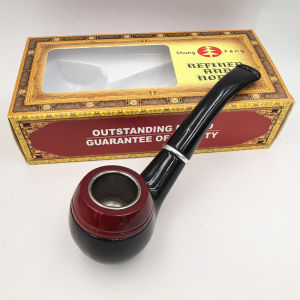 Classic  Smoking Pipe  Metal Tube Smoke Pipe Red Black Pipe