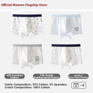 MiiOW | Soft Cotton Boy Student Underwear Anti-bacterial Boxer Shorts