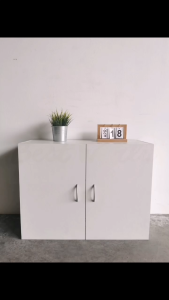 MAGSONS Kitchen Wall Cabinet / Multi Purpose Cabinet with 2 Doors - MPC 8032 (White / Columbia Walnut)
