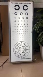 Bảng Đo Thị Lực Có Đèn Chữ C