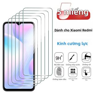 Bộ 5 Kính Cường Lực Bảo Vệ Màn Hình Cho Xiaomi Redmi Note 12T 12R 13 Pro 14 4G 5G Note 12 Pro + Chống Trầy Xước Độ Nét Cao