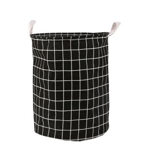 Foldable Fabric Laundry Basket Cloth Storage Organizer for Home Bathroom Bedroom Clothes Toys Storage Hamper with Handles