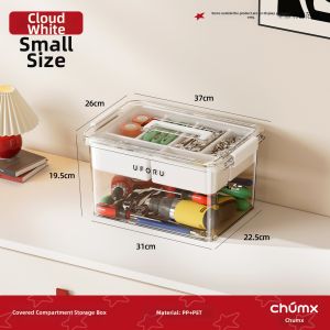 CHUMX | Multipurpose Transparent Storage Box Handheld Double Layer
