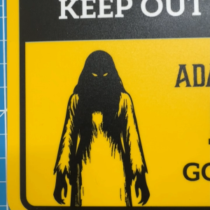 Keep Out. Got Ghost Inside. Dilarang Masuk. Ada Hantu Di Dalam. 里面有鬼. Sticker Sign Signage Notice. No Entry Do Not Enter