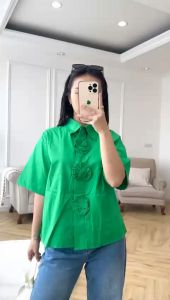 NANDO ATASAN KEMEJA DAILY NATALAN HIJAU MERAH BAHAN KATUN POPLIN VIRAL HQ PREMIUM IMPORT HKK