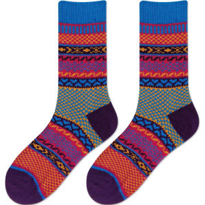 UPMORN | Thick High-Waist Over-the-Calf Socks Colored Patterned Mens Long Socks