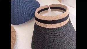 Topi Pantai Wanita Korea Rajut Senam Zumba Golf Sport Outdoor Visor Anti UV Adjustable Import ZY ZIORRA