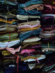 KAIN KILOAN KATUN TOYOBO CAMPUR WARNA ARAHAN KOLORAN