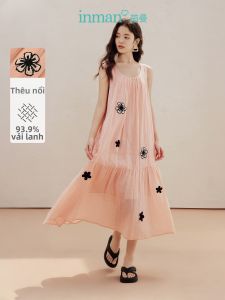 INMAN | Đầm Maxi Dây Đai Thêu Dây