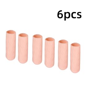 6pcs Toe Protective Cover Anti-Friction Finger Toe Protector Separator Breathable Elastic Sport Protective Cover Foot Care Tool