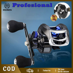 Reel Pancing Full Besi Reel Pancing Murah Cuci Gudang Katrol Pancing Real Pancing Rell Pancing Spinning Fishing Reel 6.5:1 Fishing Wheel 8kg Max Drag Rasio Magnetik Rem Baitcast Gulungan Casting Panjang