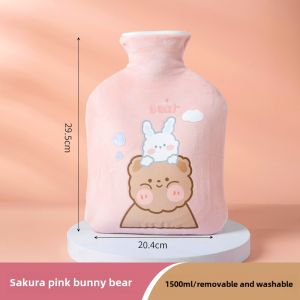 Hot Water Injection Bag Thickened Explosion-Proof Warm Waist Hot Compress Abdominal Belly Hand Warmer Large Female Student Stuffed Hand Warmer