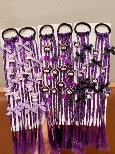 Ikat Rambut Wig Kepang Kuromi Kuncir Ekor Kuda Lucu Aksesoris Fashion Anak Perempuan HG KCR07