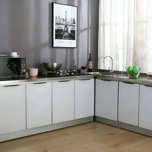 Frocill Composable Stainless Steel Kitchen Storage Cabinet Sets Sink Gas Stove Storage Cabinet Kabinet Dapur 橱柜