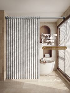 WEILAISHI | Waterproof Elegant Folding Shower Curtain