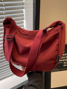 Casual Canvas Crossbody Bag Fashionable Lightweight Womens Bag 2025 New Autumn Winter Simple Commuting Single Shoulder Satchel