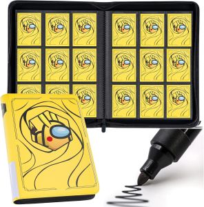 Large Capacity Pokemon 9 Grid Card Storage Album PU Leather Game of Thrones Magic the Gathering Trading Card Storage