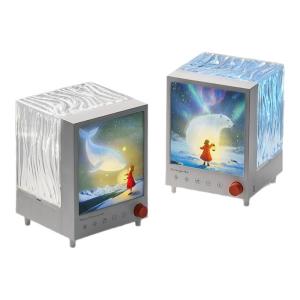 Aurora Box Atmosphere Projector Bluetooth Speaker Small Sound Box Super Bass White Noise Bluetooth 5.3 HiFi Sound LED Light