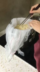 Vải đồ xôi ngon 60x60cm chín đều ráo xôi Không nhão không dính chõ Phân biệt vị màu xôi tái sử dụng nhiều lần.