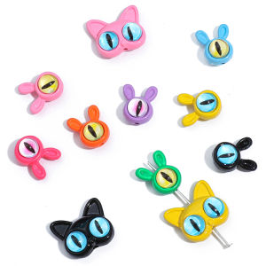 1-2 chiếc/túi hợp kim thời trang mới mắt to Mèo Thỏ hạt cho Phụ kiện làm đồ trang sức tự làm