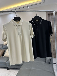 Cool Sensation Breathable Ice Silk Short Sleeve Polo Shirt for Men Casual Outdoor Fashionable Urban Style Standard Fit Summer