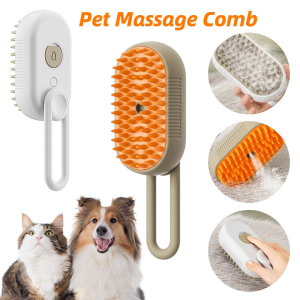 Pet Brush 3 in 1 Steam Brush For Cat Massage Dog Brush Cat Brush Pet Grooming Comb Hair Removal