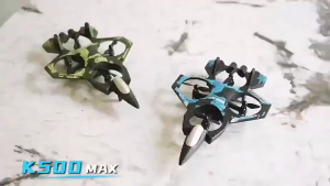 K500Max Fighter Jet Quadcopter Drone Stunt Light RC Airplane Four Channels Hovering High Altitude Rolling Special Effect