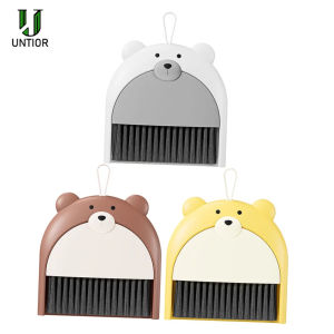 UNTIOR Broom Dustpan Set Mini Cartoon Hangable Easy To Storage Kit for Office Household Desktop Garbage Shovel Cleaning Supplies
