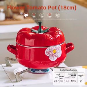 SHUEHO | Floral Enamel Saucepan For Home Use