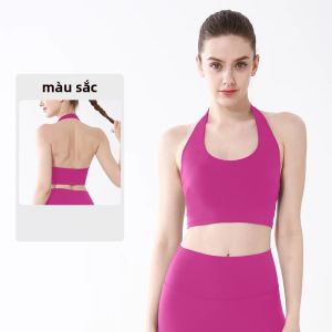COZOK | Áo Ngực Thể Thao Mùa Hè Dành Cho Nữ Hỗ Trợ Cao Không Dây Có Đệm Ngực Cố Định Chống Sốc Thoáng Khí Chất Liệu Nylon Áo Tập Luyện