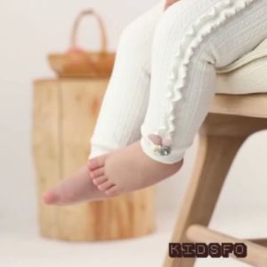 (KIDSFO-14) - COD Legging Anak Bayi Perempuan Tebal Ruffle Bunga Bintang