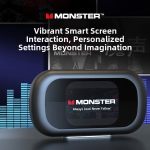 Monster | Bluetooth Hook Ear Open-Ear Noise-Canceling Sports Earbuds with Display