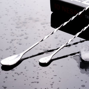 Cocktail Coffee Milk Tea Mixer Stainless Steel Long Bar Spoon 32cm