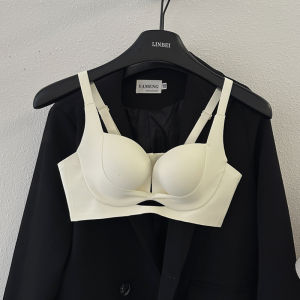 Seamless Red Zodiac Year Womens Underwear Gathered Large Lift Auxiliary Breast Collection No Empty Cup Bra Fixed Strap Style