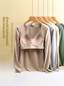 MiiOW | เสื้อชั้นในแบบมีฮู้ดบุขนแกะแบบสวมหัวสำหรับผู้หญิง ทรงเข้ารูป ทรงหลวม แขนยาว ความหนาปกติ เสื้อชั้นในฤดูหนาวแบบมีฮู้ดสำหรับผู้หญิง