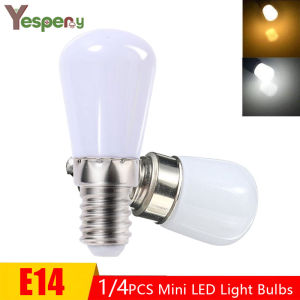 YESPERY 1/4PCS Mini LED Light Bulbs E14 LED Refrigerator Light Bulbs 220V Refrigerator Lamp Bulbs Screw Bulb for Refrigerator Display Cabinets