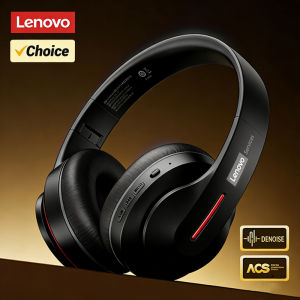Lenovo | Choice Lenovo Gaming Headset Wireless Bluetooth 6.0 ENC Noise Reduction Foldable Sport Over Earphones 26H Battery Life LES-107